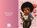 Betty Boop Afro Greeting Card