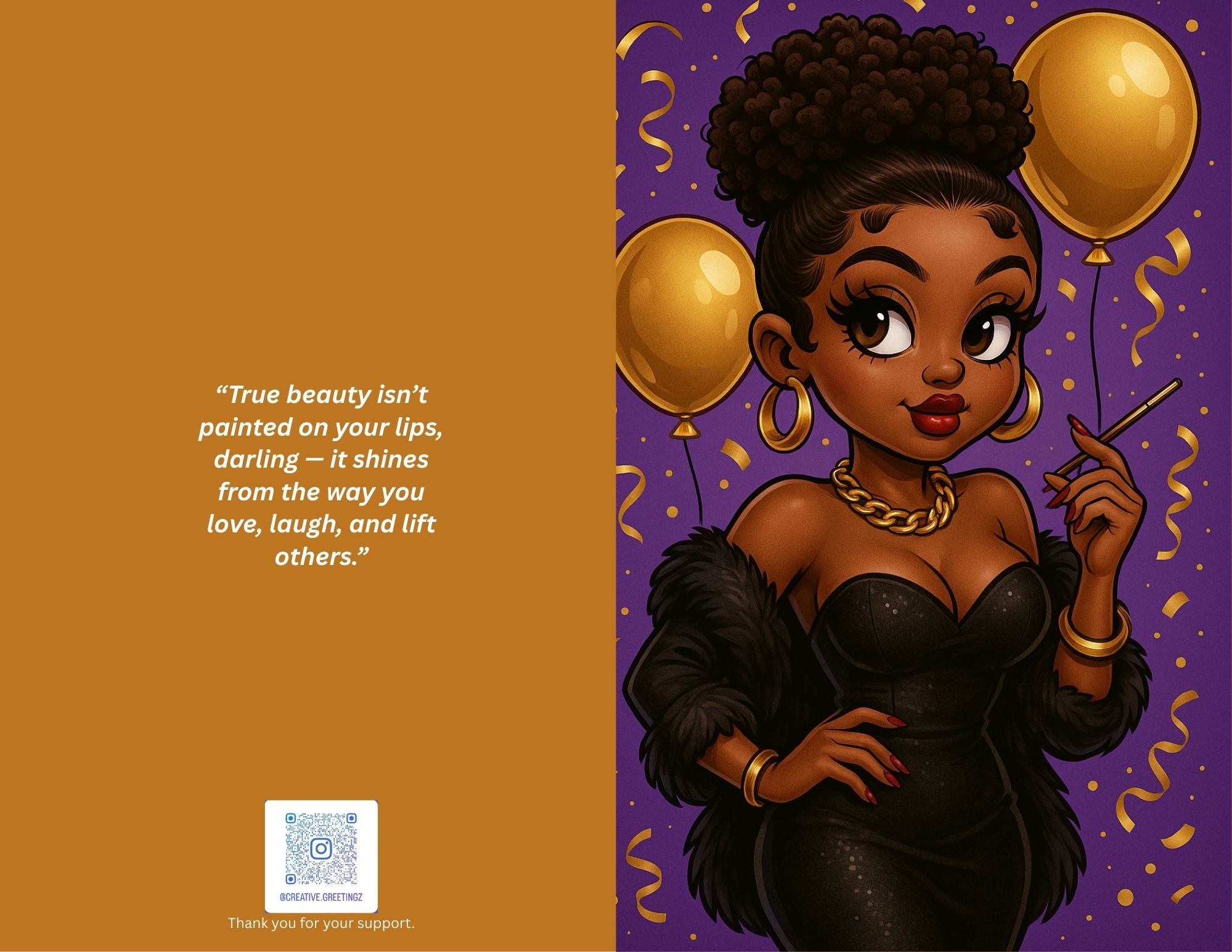 Betty Boop Elegance Greeting Card