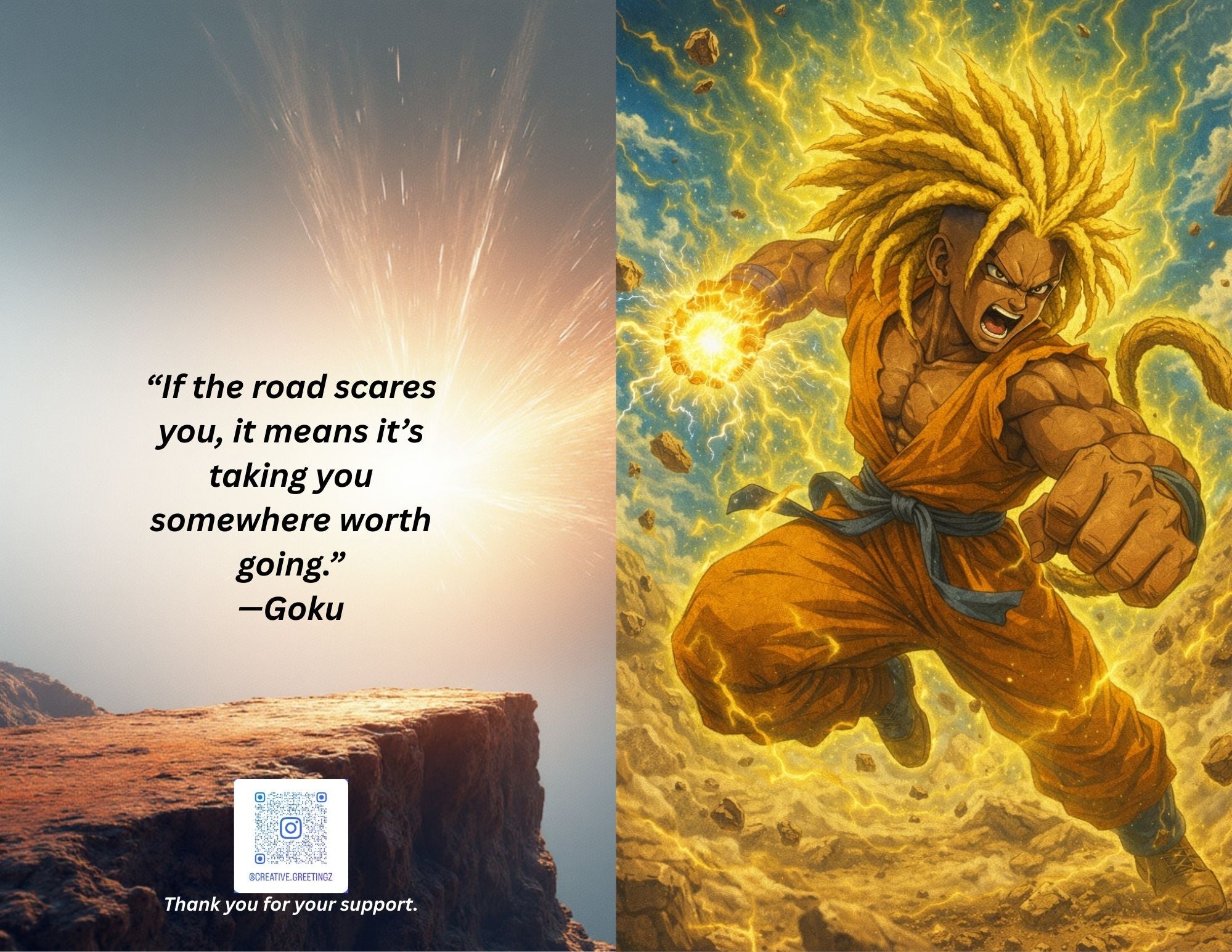 Goku Lox’s Greeting Card