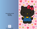 Hello Kitty Greeting Card