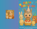 Labubu Birthday Greeting Card