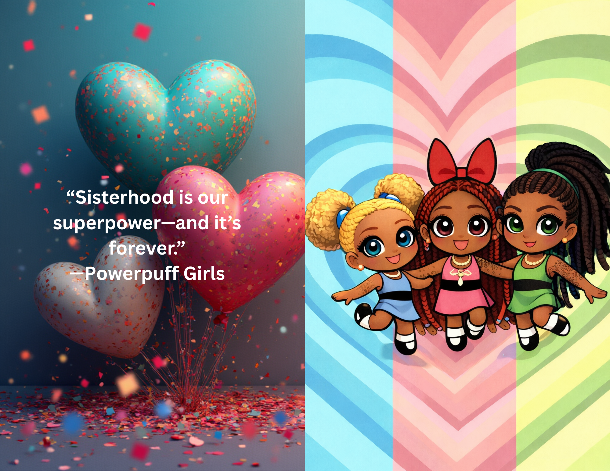 Powerpuff Brotherhood Greeting Card