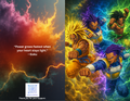 Saiyan Power Greeting Card
